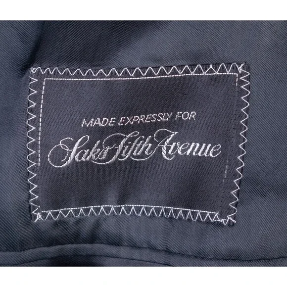 MANI Vintage Sport Coat Jacket Blazer Men Size 42R Textured Two Button WOOL - Picture 13 of 16